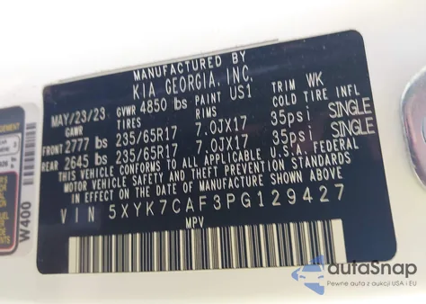 2023 Kia Sportage X-Pro from USA, damaged, VIN 5XYK7CAF3PG129427